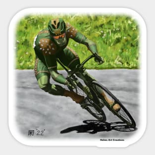 Orcs Cycling Race Competition Realistic Art Sticker